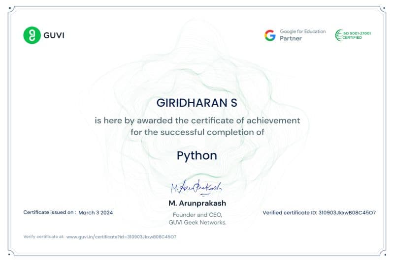 Python Programming